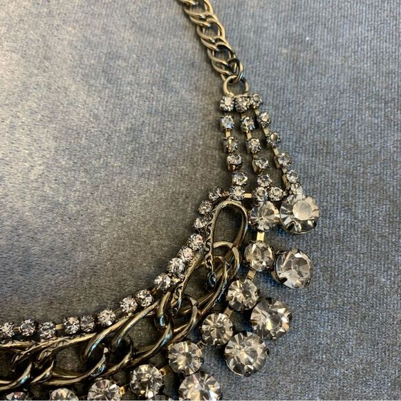 MELANIE Lyne Crystal rhinestone chain evening formal necklace NWT - Picture 10 of 11